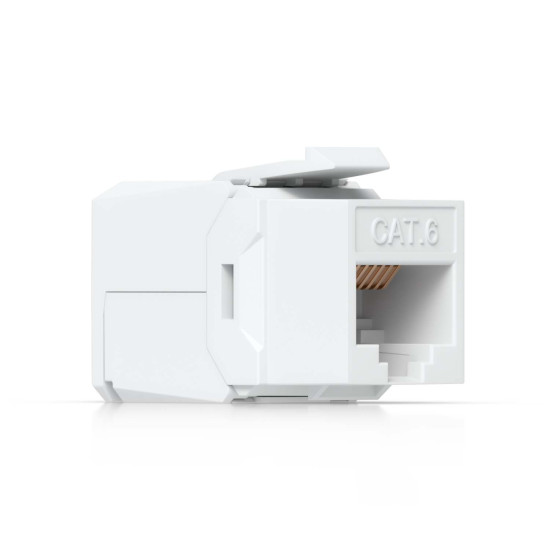 Conector Keystone Jack Cat6 Toolless UniFi Ubiquiti, Pachet 12 buc., UACC-Keystone-Jack-C6